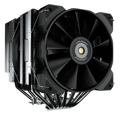 Cougar CPU hladnjak Forza 135 dvostruki ventilator sa 1x140mm, 1x120mm ventilatorom crne boje, potpuno Intel/AMD
