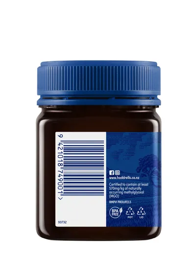 Haddrellov med Manuka UMF 16+, MGO 573+, 250 g