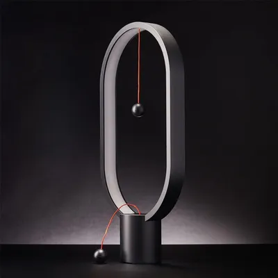 ALLOCACOC DESIGNNEST Stona lampa Heng Balance DH0075BK/HBLEUC crna