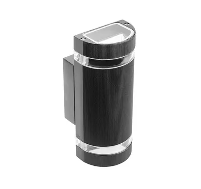 GTV LED Zidna lampa Silva 2xGU10 IP54 crna