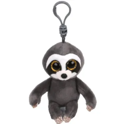 TI PLUSH BOOS PRIVJESAK, 8,5 cm - smeđi ljenjivac - Kopča