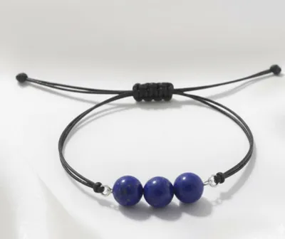 Poludrago kamenje & nakit Makrame narukvica sa poludragim kamenom Lapis lazuli