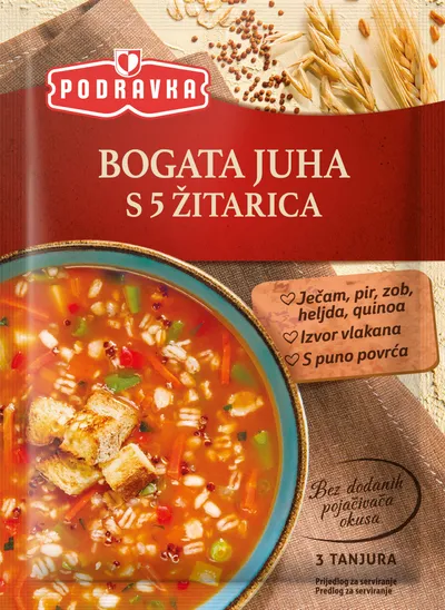 PODRAVKA Bogata supa sa 5 vrsta žitarica 80g