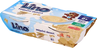 LINO mliječni desert od griza (2x100g) 200g