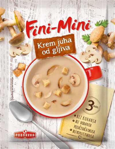 PODRAVKA Fini - Mini krem supa od gljiva 20g