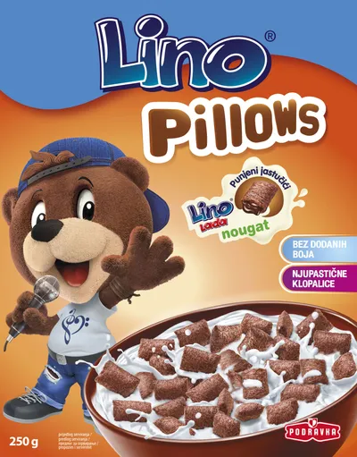 LINO jastuk 250g s tamnim punjenjem