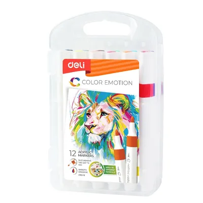 Set od 12 Akrilnih markeri 1 Color Emotion EC193-12