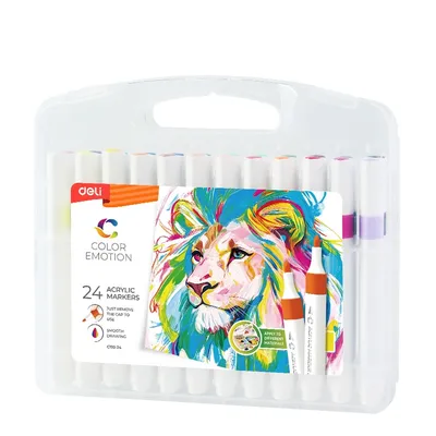 Set od 24  Akrilnih markeri 1/24 Color Emotion EC193-24