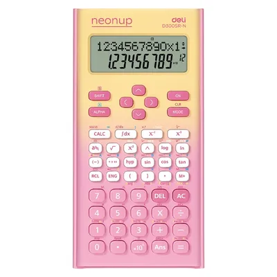 Deli Kalkulator matematički ED300SR-N, Neonup, Rozi