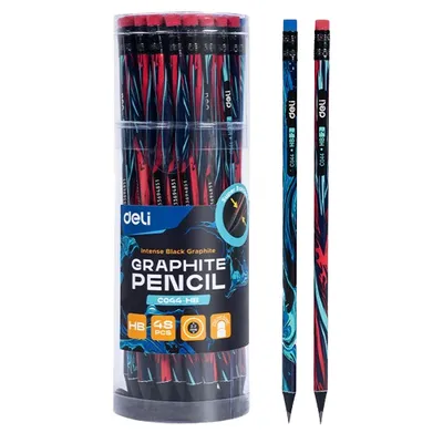 Deli Set grafitnih olovaka EC044-HB, 48 komada