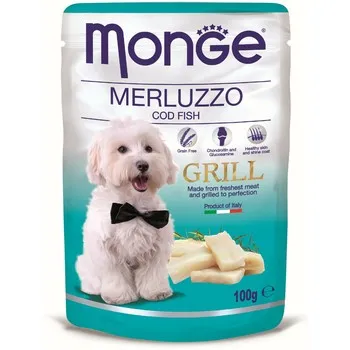 Monge Dog Grill hrana za pse, umak, bakalar, za odrasle, 100 g