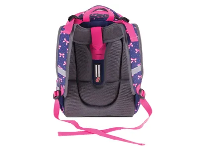 PULSE Školski ruksak za djevojčice ANATOMIC CUBE PRETTY GIRL tamno roze