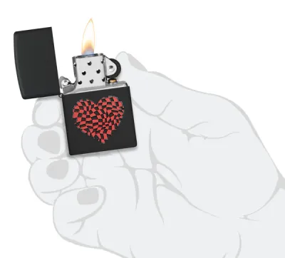 Zippo Upaljač Heart Design 48719