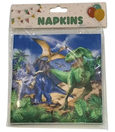 Set salaveta Dinosaur, 33x33 cm, 12 komada