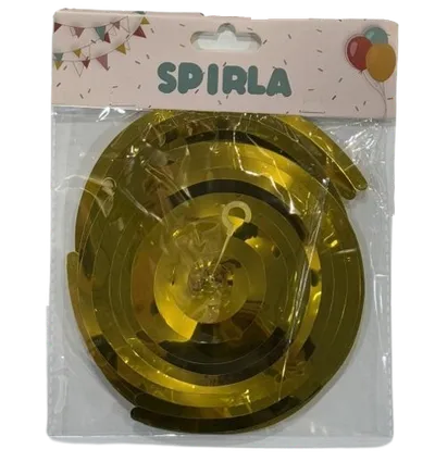 Set visećih dekoracija, 6 komada, Zlatna boja