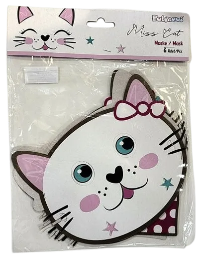 Set dječijih maski Miss Cat, 6 komada