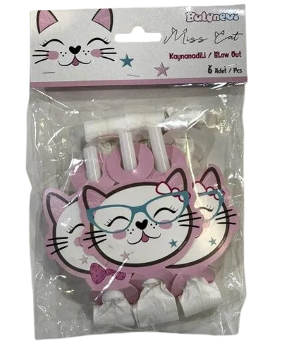 Set puhalica Miss Cat, 6 komada
