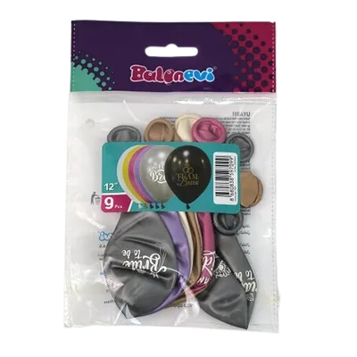 Set balona Team Bride, 30 cm, 9 komada