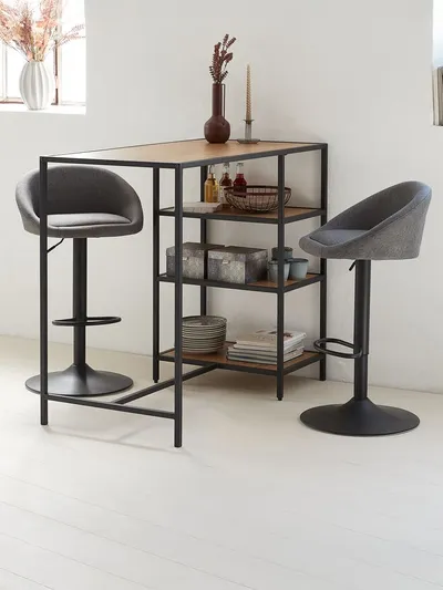 Linnea Barska stolica 53x104x45cm, Siva