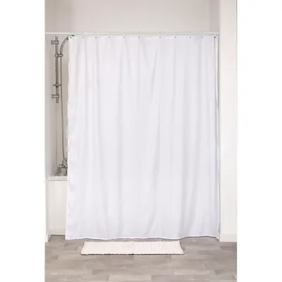 TENDANCE Zavjesa za kupanje 180x200 cm mikrofiber, Bijela