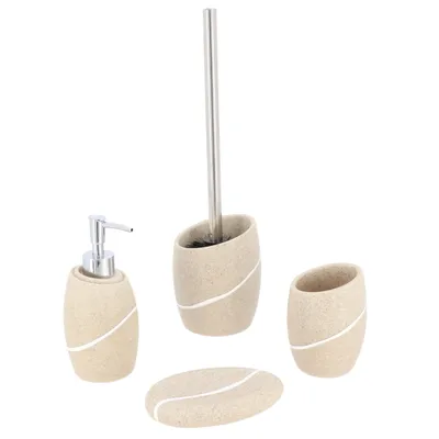 TENDANCE Dozator sapuna s efektom kamena 17x9,1x8,5 cm poliresin, bež