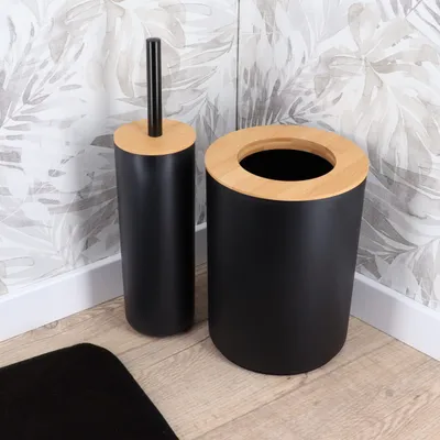 TENDANCE četka za WC fano poliresin/bambus, crna