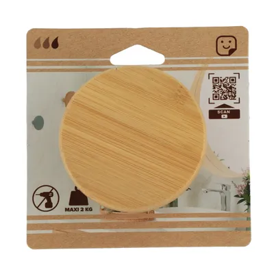 TENDANCE Samoljepljiva kuka 8,5 cm bambus