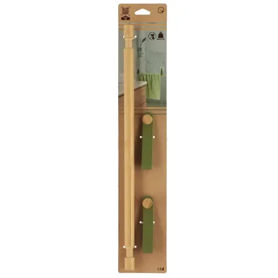 TENDANCE Samoljepljivi držač za ručnike 11,5x50x2,5 cm bambus, zelena