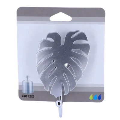 TENDANCE Kuka za list 5,8x3,8x9,5cm poliresin, srebrna