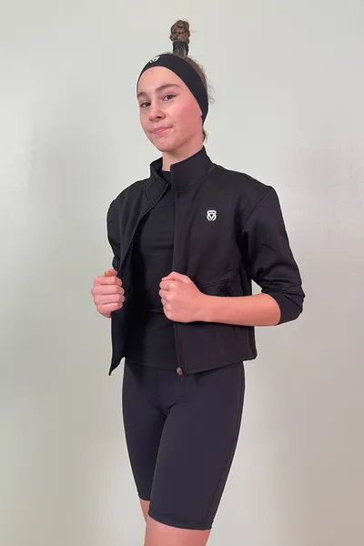 Speed Active Jakna za djevojčice Teen Sport, Crna