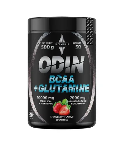 Azgard, Odin BCAA + Glutamine, 500 g, Jagoda