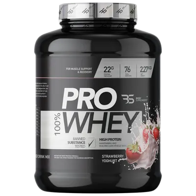 Basic Supplements, PRO Whey, 2270 g, Jagoda-jogurt