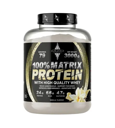 Azgard, Matrix Whey Protein, 3000 g, Vanila