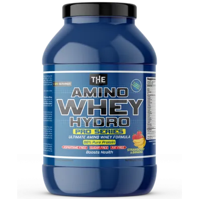 The Nutrition, Amino Whey Hydro, 3500 g, Jagoda-banana
