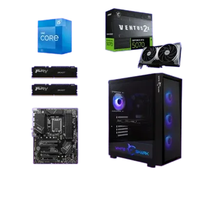 Start Desktop računar Andromeda, i5 14600KF, RTX 5070, 32GB DDR5, 1TB SSD, Windows 11 Pro, Office 2021,