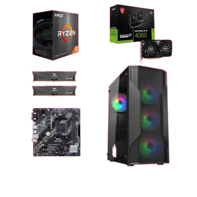 Start Desktop računar Imperator, Ryzen 7 5700X, RTX 4060, 32GB DDR4, 1TB SSD, Windows 11 Pro, Office 2021, Crni
