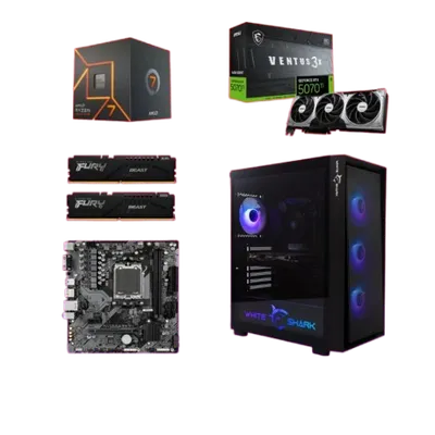 Start Desktop računar Kingsbane, Ryzen 7 7700, RTX 5070 Ti, 32GB DDR5, 1TB SSD, Windows 11 Pro, Office 2021, Crni