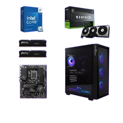 Start Desktop računar Kingsfall, i7 14700KF, RTX 5070 Ti, 32GB DDR5, 1TB SSD, Windows 11 Pro, Office 2021, Crni