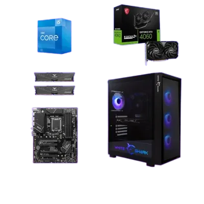 Start Desktop računar Phaser, i5 14400F, 32GB DDR4, 1TB SSD, RTX 4060, Windows 11 Pro, Office 2021, Crni