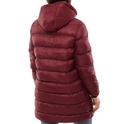 HUMMEL Ženska jakna HMLESTEL ZIP COAT bordo