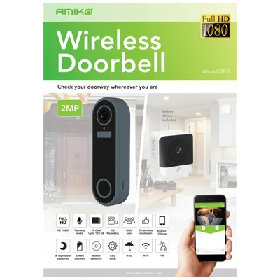 VEGA Video interfon DB7 WiFi BEINI sivi