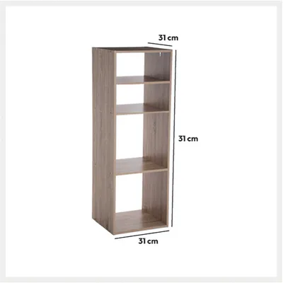 FIVE Regal sa 4 police MIX&MODUL 34,5x32x100,5cm, Bež