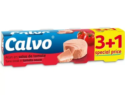 Calvo tunjevina u paradajz sosu, 4x80g