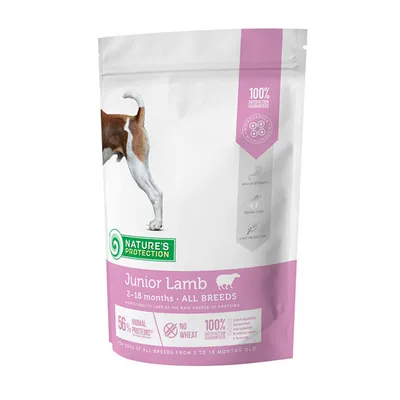 NATURE'S PROTECTION Suha hrana za pse Junior Lamb 2kg