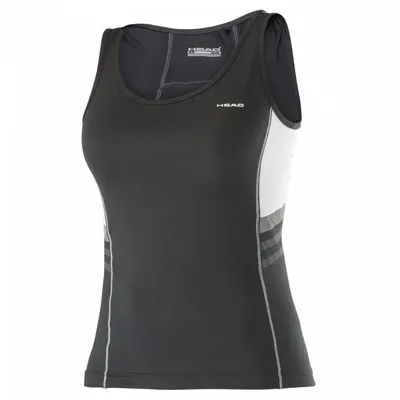 HEAD CLUB G TANK TOP, Crna
