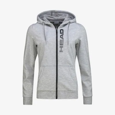HEAD Ženska dukserica CLUB GRETA Hoodie FZ, Crna