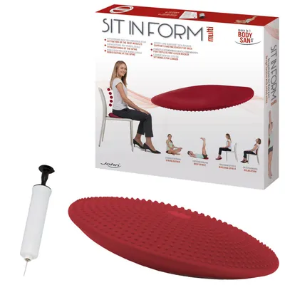 JOHN Fitnes jastuk za sjedenje i ravnotežu 33 cm, Bordo
