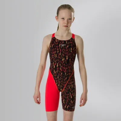 SPEEDO Dječiji kupaći kostim END KSKN PRINTED JF, Crvena