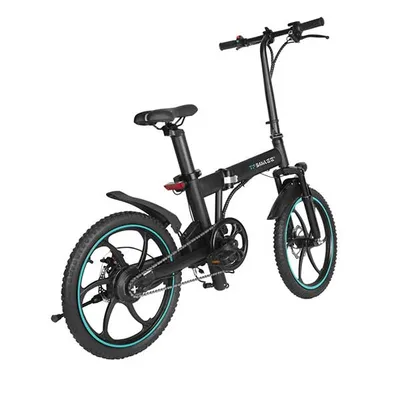 TFSMILEE Električno biciklo E1 E-bike sklopivo unisex, Crni
