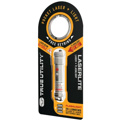 True Ručna svjetiljka, LED, laser pointer, Laserlite - TU289K, Srebrna